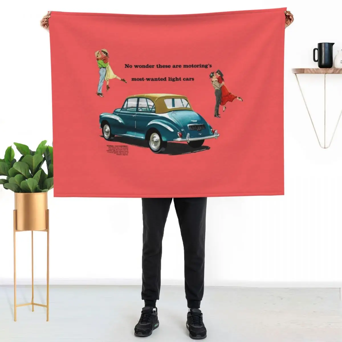MORRIS MINOR CONVERTIBLE - BROCHURE Throw Blanket cosplay anime Giant Sofa Plush for babies Luxury St Heavy Blankets