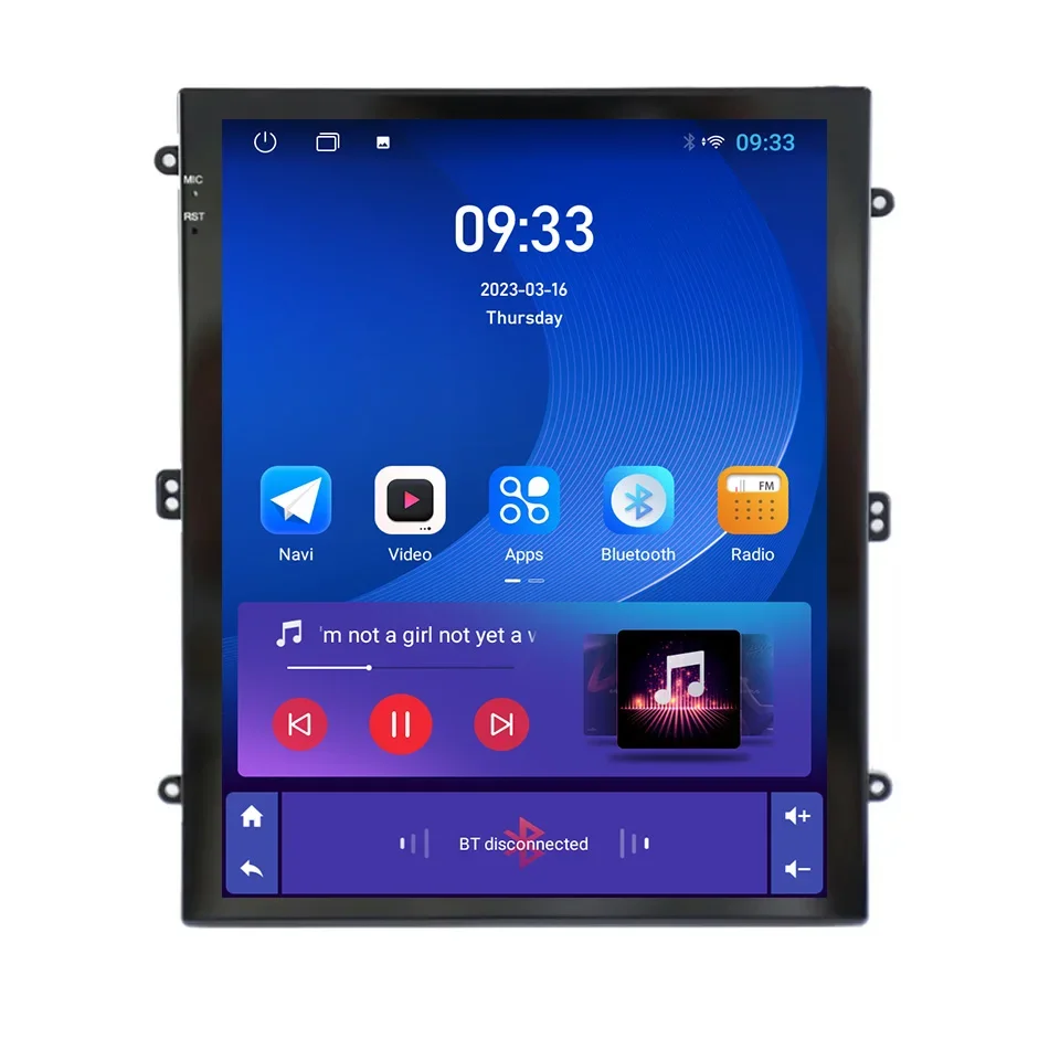 

9.7 inch vertical screen Android Car Radio player for Universal full touch screen Navigation GPS Carplay Auto Stereo DVD