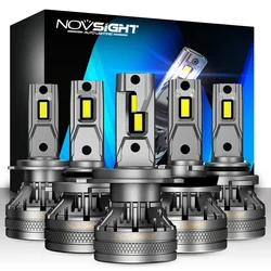 NOVSIGHT – Ampoules de Phares de Voiture Led, Décodeur Automatique de Phare H7, H4, H11, H8, H9, H1, H3, 9004, 9005, 9006, 9007, 120W, 22000LM, Feu de Brouillard 6500K