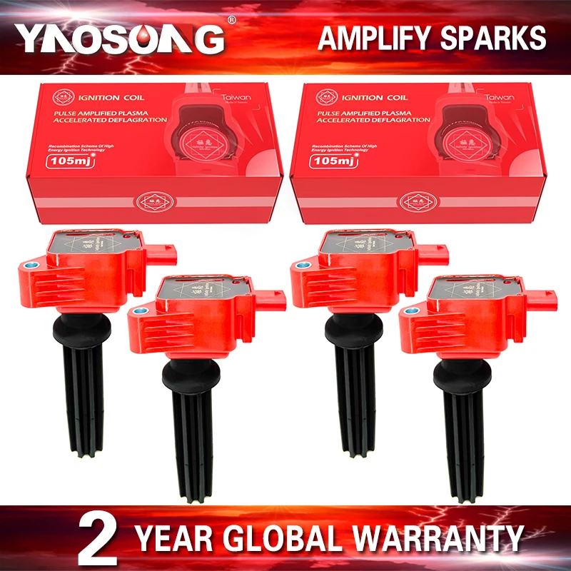 

4 шт. PRO катушка зажигания для Ford Mustang 2,0 2,3 EcoSport Edge Escape Explorer Focus Fusion Taurus MKC MKT MKZ