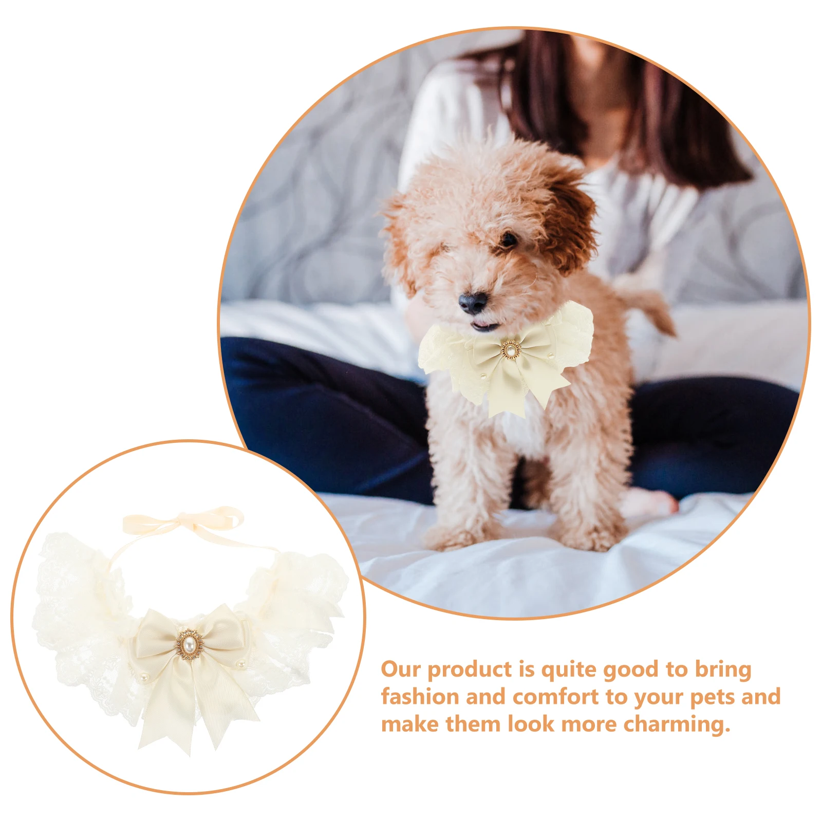 

Pet Scarf Kitten Collars for Dogs Cat Festive Puppy Cotton Wedding Baby Small Necklace