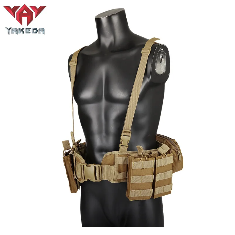 

YAKEDA Lightweight Tactical Vest Bibs Multi-functional Training Equipment Summer Outdoor Military Tactical Bibs