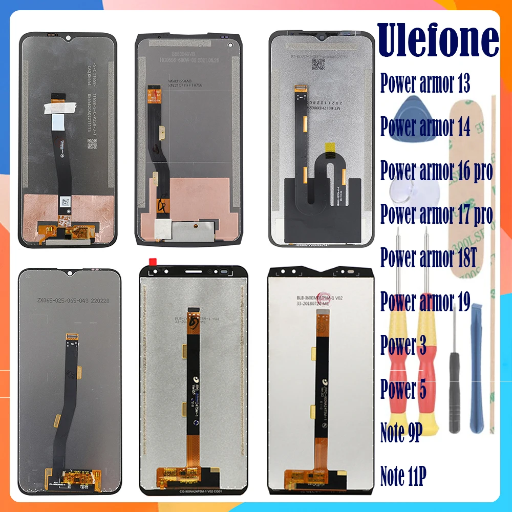 For Ulefone Power Armor 13 Armor 14 Armor 16 pro Armor 17 pro Armor 18T Armor 19 Armor 21 Armor 22 /24 Power 3 +Display +Touch