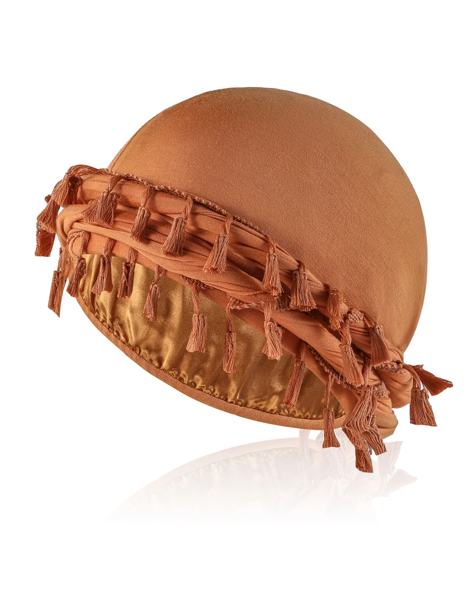 Vintage Twist Turban Head Wraps für Männer Stretch Modal und Satin Turban Schal Krawatte für Haar Kordelzug Verschluss und Maschinewaschbar – Detail 12