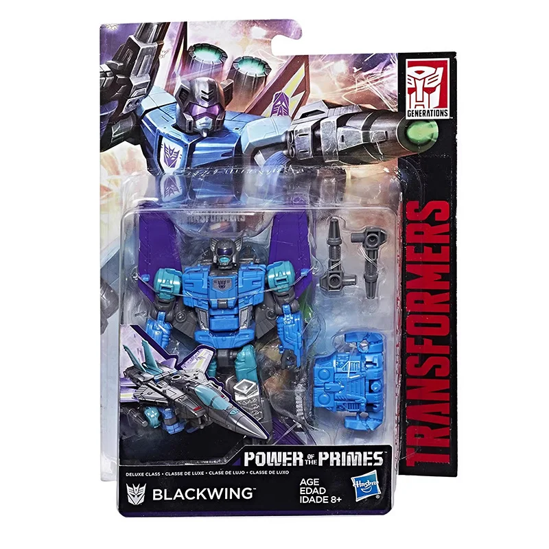 Hasbro Transformers Power of The Primes Blackwing Deluxe Class Anime Original Action Figure Model Toy Birthday Gift Collection