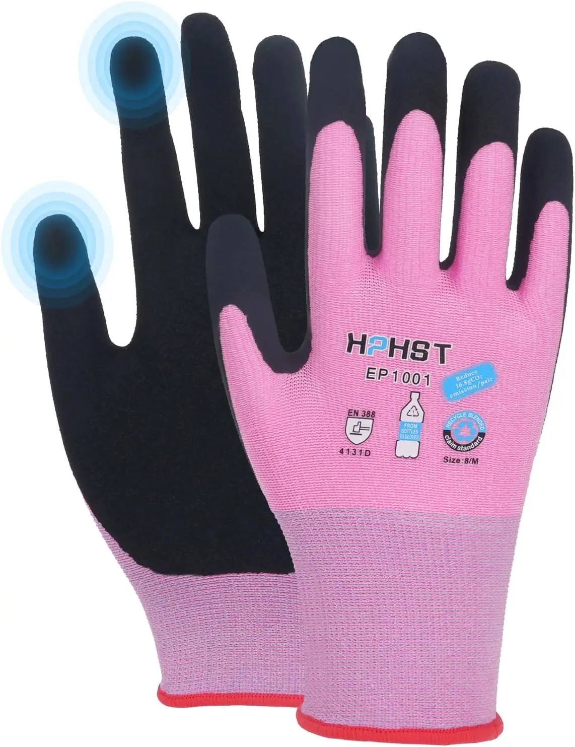 

Женские экологичные рабочие перчатки с дышащим резиновым покрытием, Smart Touch, 3 пары