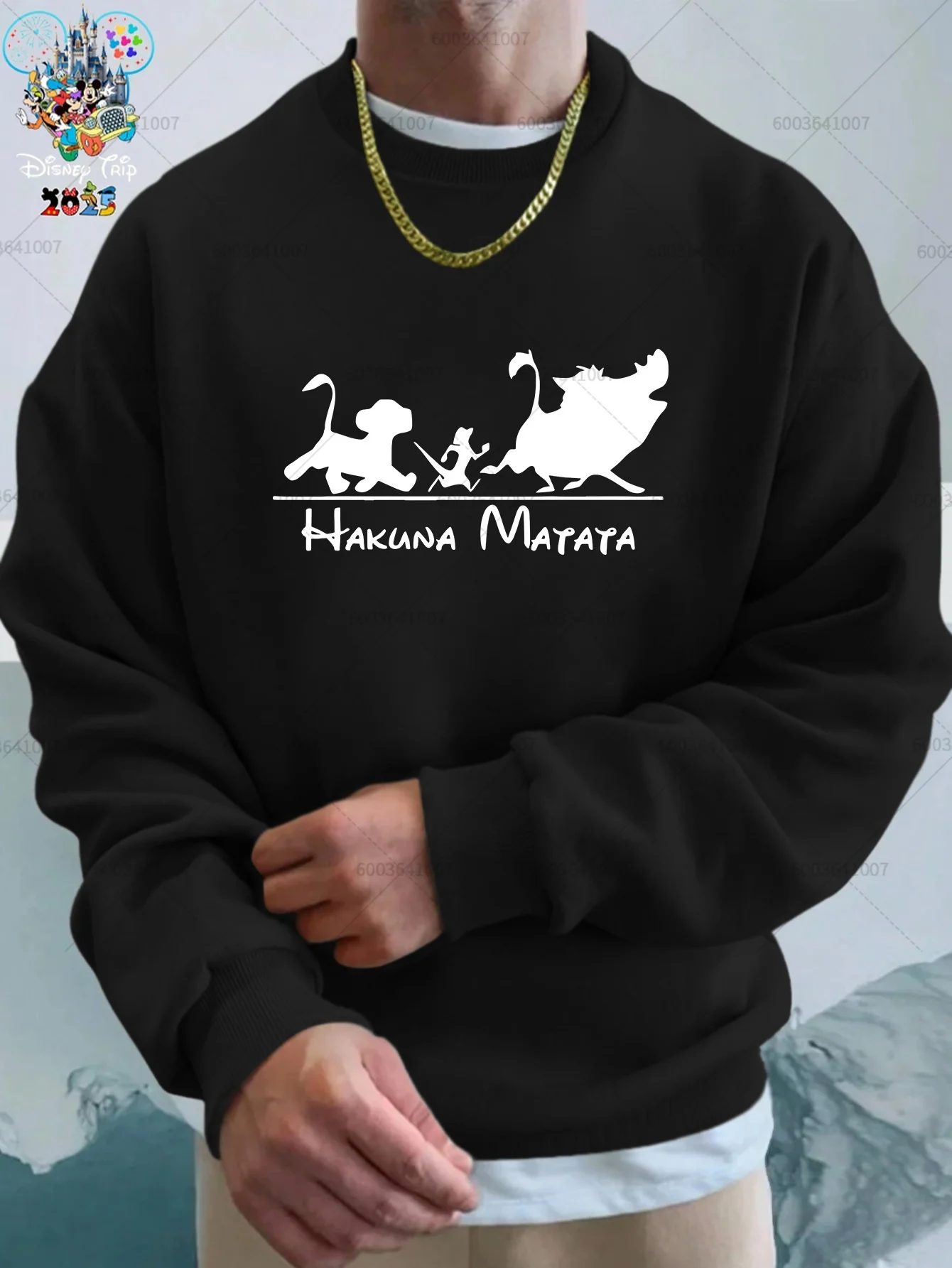 

Флисовый свитшот Disney King Simba HAKUNA MATATA, толстовки с капюшоном для мужчин и женщин, пуловер большого размера, осенне-зимняя хлопковая толстовка с капюшоном, пальто