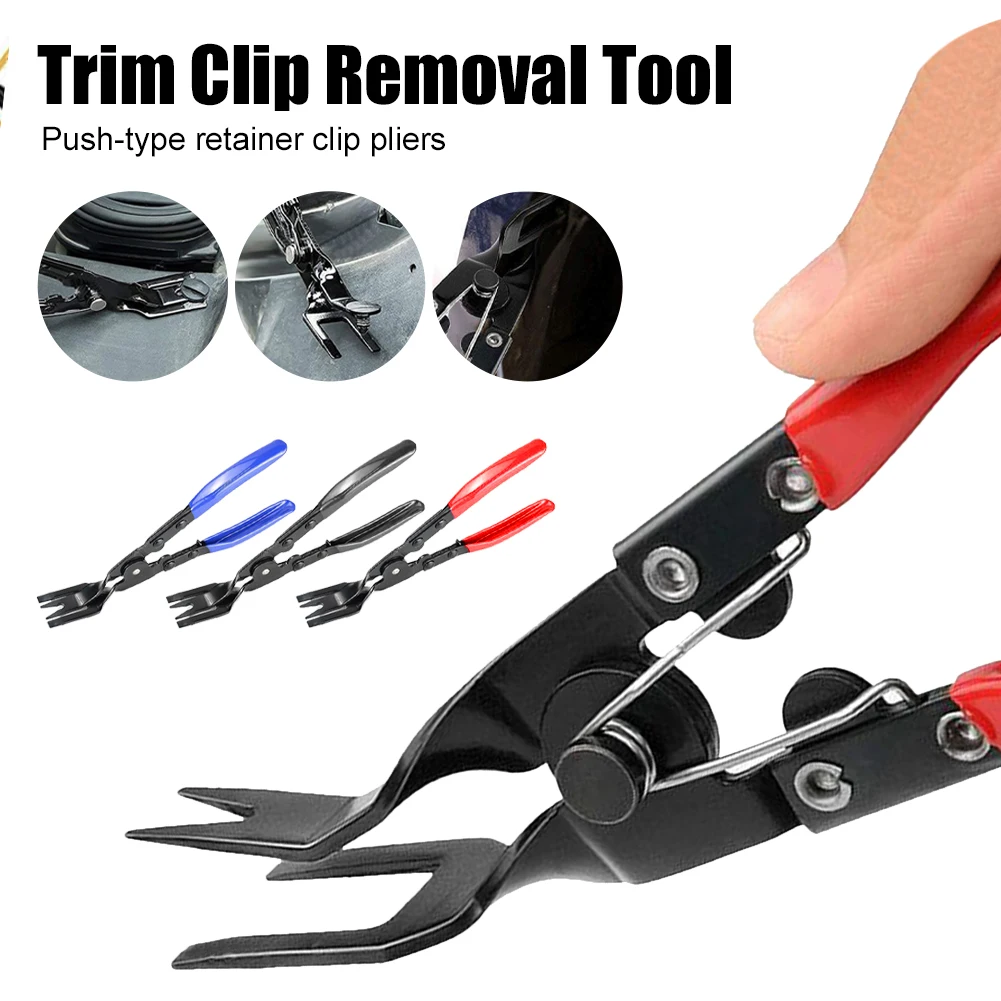 Car Trim Clip Removal Pliers Headlight Repair Door Panel Retainer Clip Remover Dashboard Panel Upholstery Remover Repair Tool