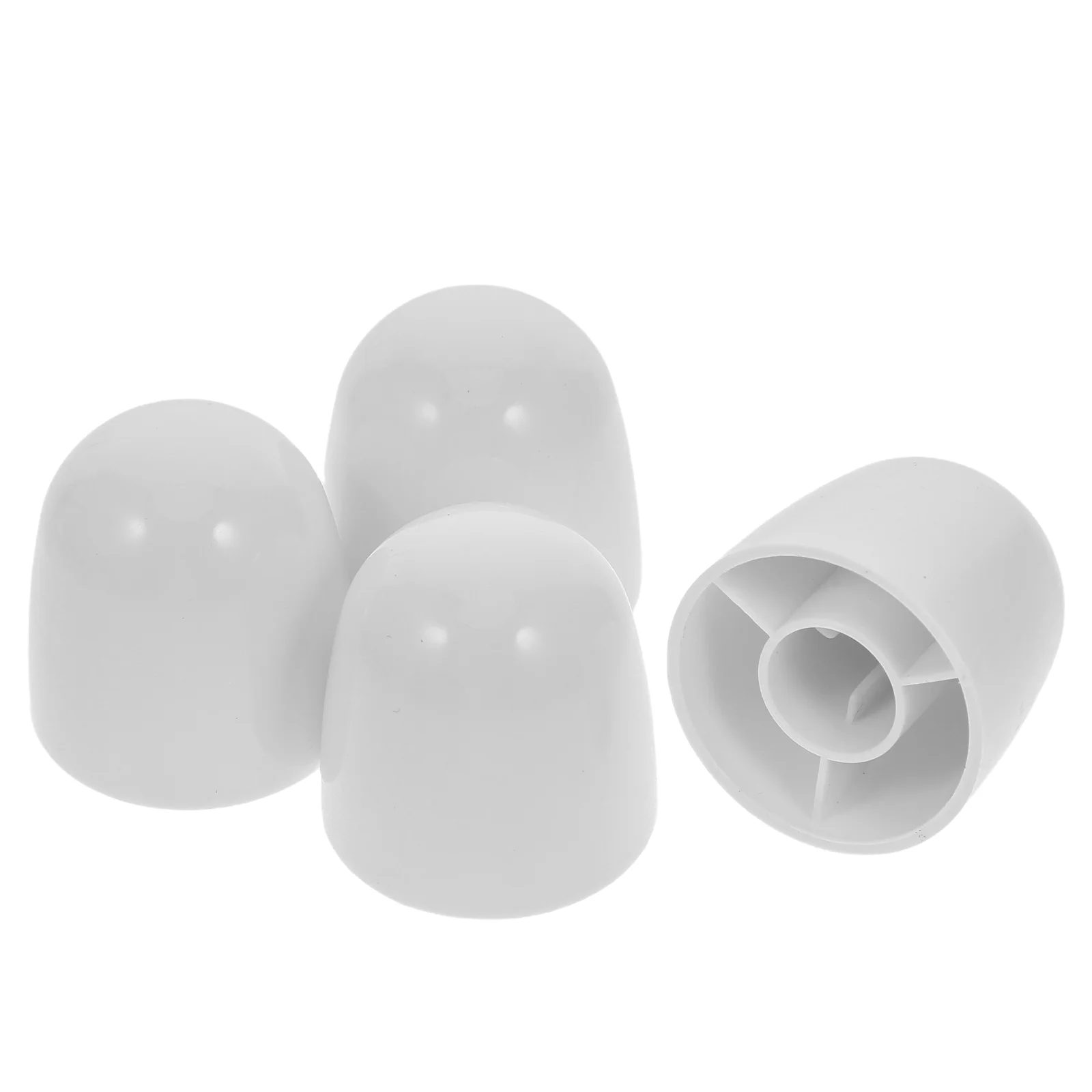 4 Pcs Screw Decorative Cover Toilet Floor Bolt Caps Seat Bathroom Bowl for Bolts Covers White