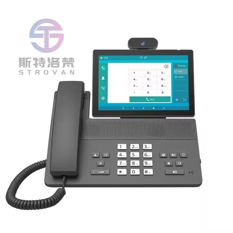 8-Inch Android 11 IPS Screen 4G Landline Phone Dual Gigabit Network Interface Audio Video Conference 6 SIP Account IP Telephones