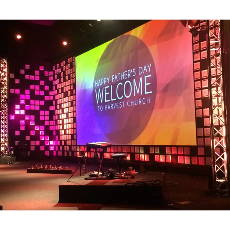 شاشة LED رائجة البيع شاشة مقاومة للماء بالألوان الكاملة P3.91 تعرض جدار الفيديو الخارجي شاشة تأجير الحفلات