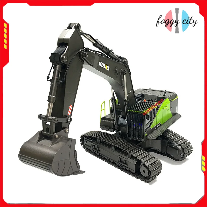 Huina 593 Screw Drive Infinite Rotation Super Large Full Proportion Alloy Remote Control Engineering Vehicle Large Excavator