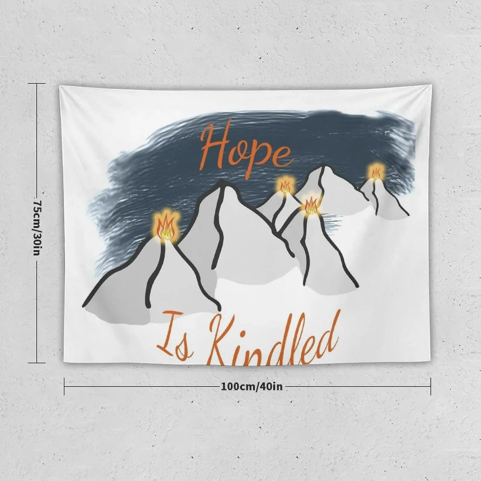 Hope is Kindled Tapestry Custom Bedrooms Decorations Tapestry