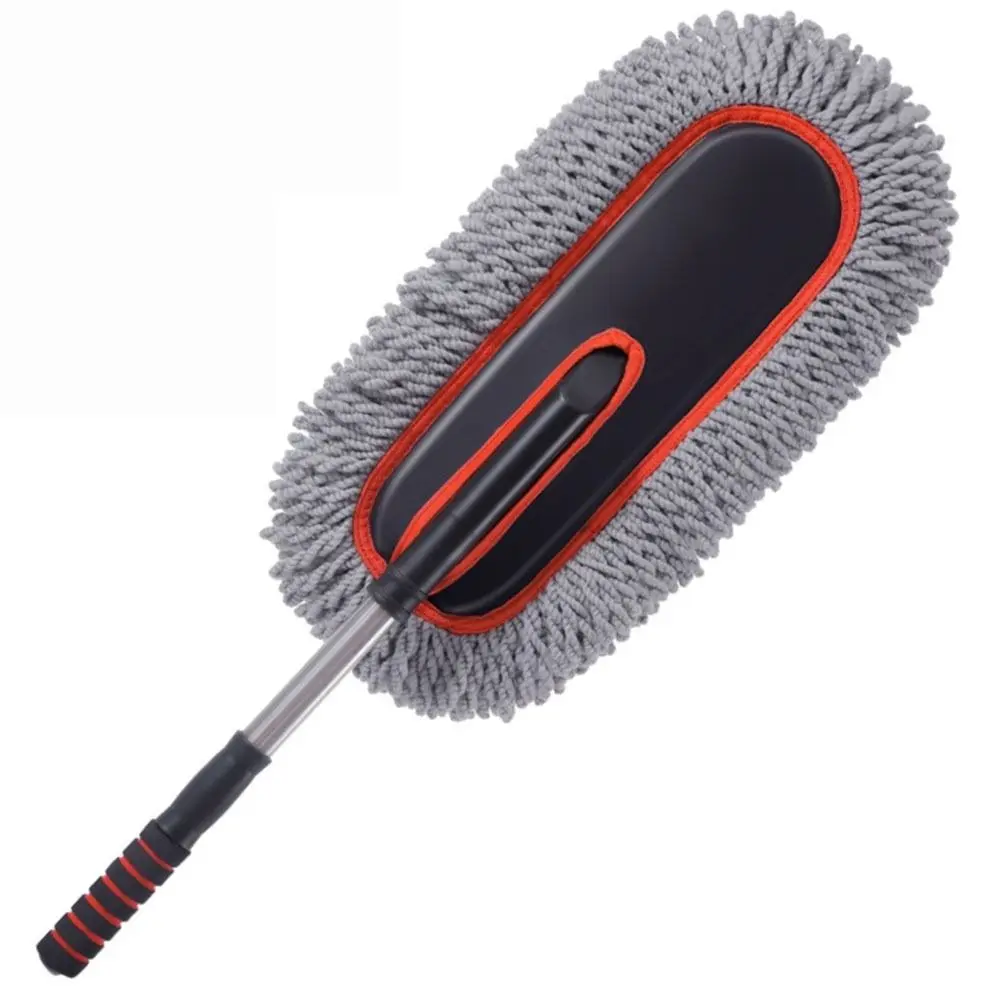 Durable Adjustable Telescopic Car Cleaning Tools Microfiber Home Clean Car Dust Mop Dust Removal Duster Washing Brush