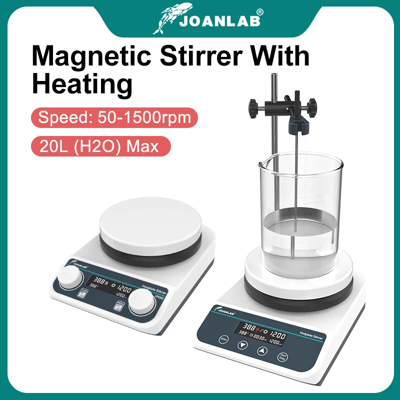 JOANLAB Magnetic Stirrer With Heating Digital Display Thermostatic Stirrer Laboratory Hot Plate Magnetic Mixer 20L