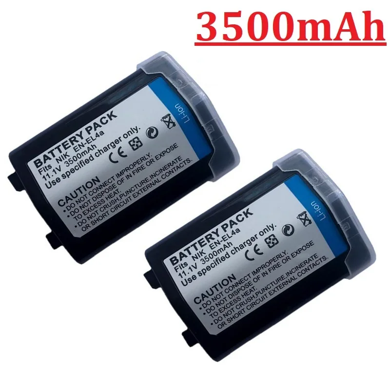 

Original EN-EL4 ENEL4 EN-EL4A ENEL4A 3500mah Battery for Nikon D2H D2Hs D2X D2Xs D3 D3S F6 MH-21 Camera Batteries