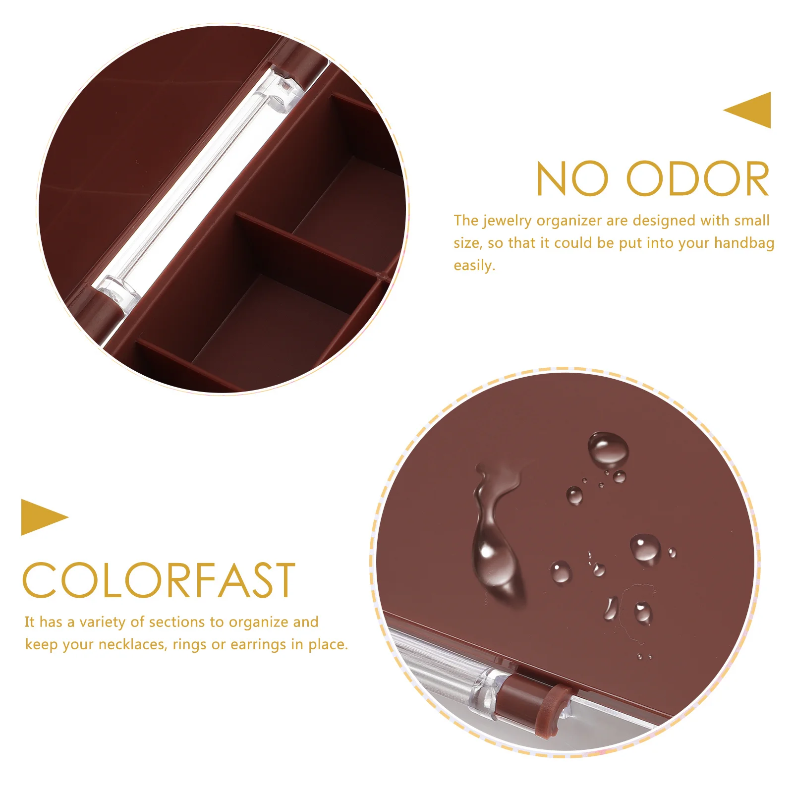 

Stylish Small Jewelry Organizer Case Portable Earring Holder for Travel Compact Design Keeps Jewelry Safe and