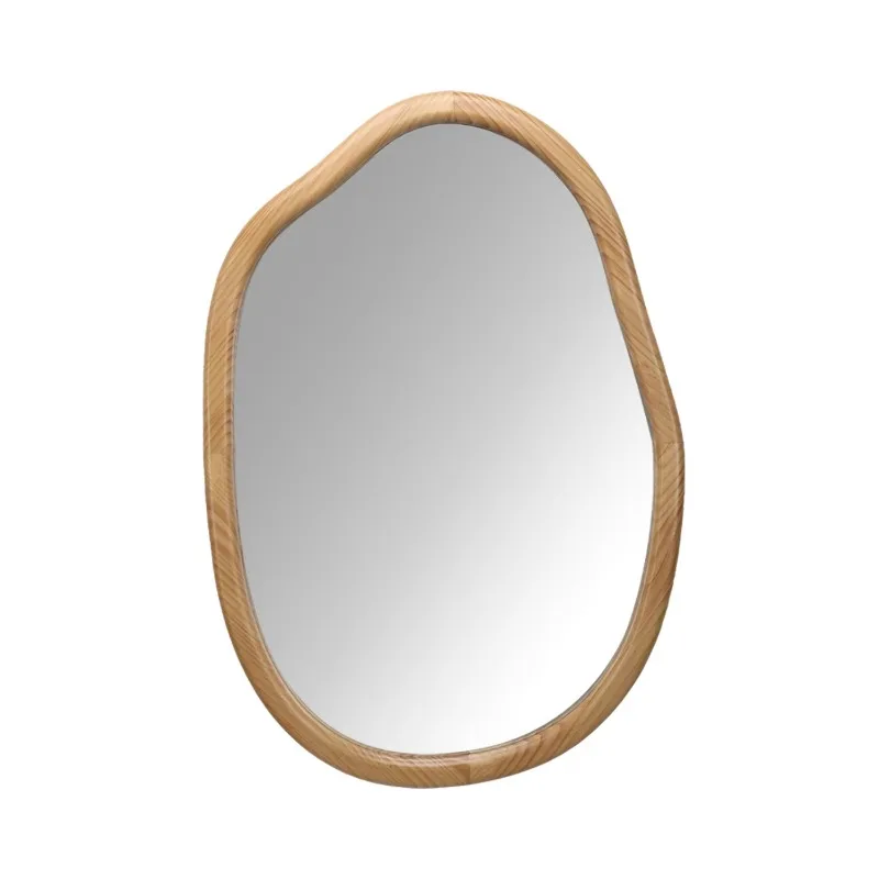 Irregular wall mirror, asymmetrical wavy decorative mirror, suitable for living room, bathroom and bedroom decoration