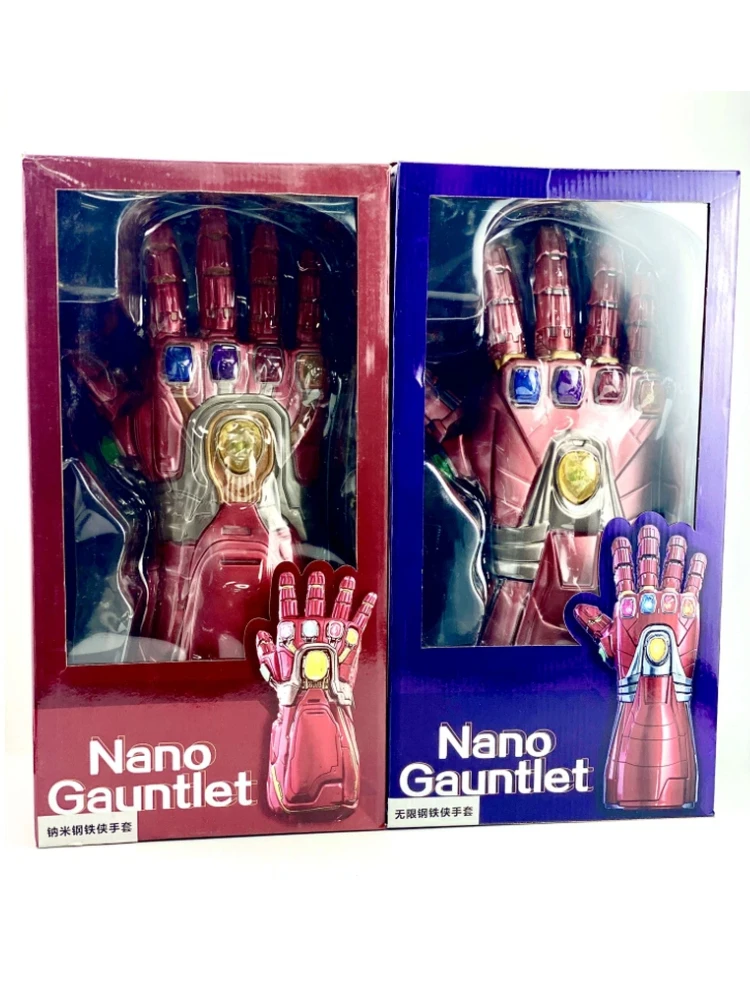 

Marvel Infinite Iron Man Glove Model Cos Anime Peripheral Avengers Alliance Iron Man Wearable Luminous Board Infinite Glove