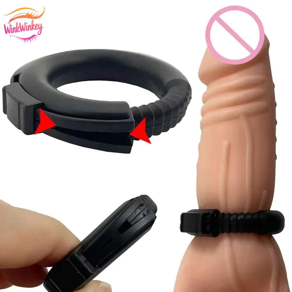 خاتم الديك السيليكون القابل للتعديل للرجال، مدرب القدرة على التحمل لدعم الانتصاب وتدوم طويلاً، مصحح القلفة القابلة للتمدد، متعة R