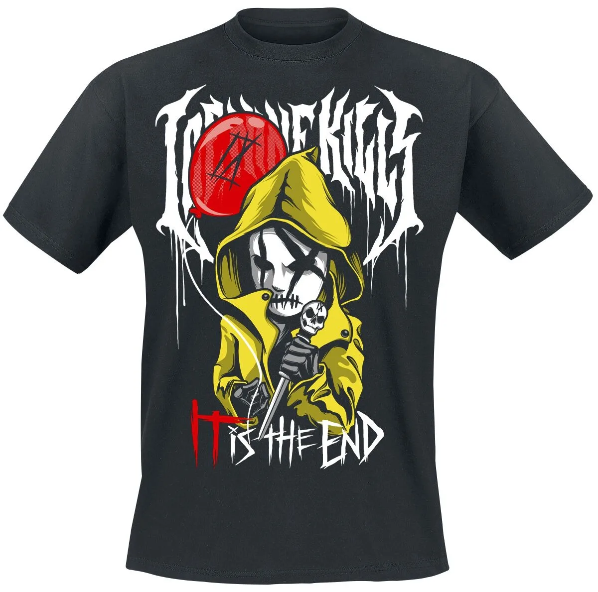 Ice Nine Kills X It The Clown Unisex T-shirt Georgie Style Print Horror Metal Casual Tee