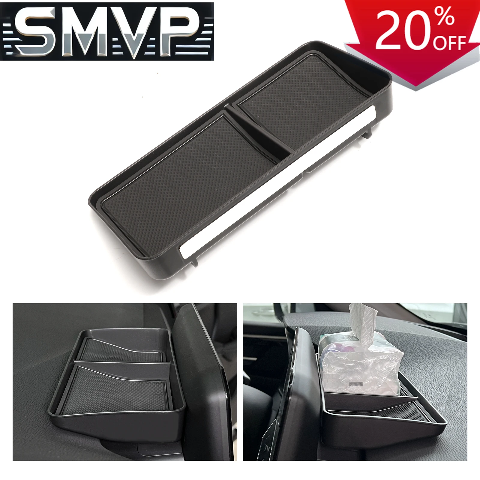 

Fit For Mitsubishi Outlander 2022 2023 Dashboard Storage Box Center Console Hidden Tray Behind Screen (Left Hand Drive)