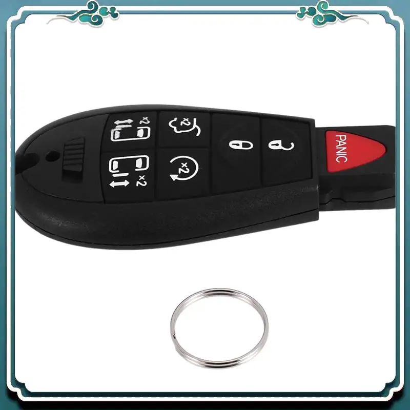 ABTU-Telecomandi per auto Portachiavi a 7 pulsanti compatibile per Chrysler Town Country 2008-2015 Dodge Grand Caravan 2008-2014