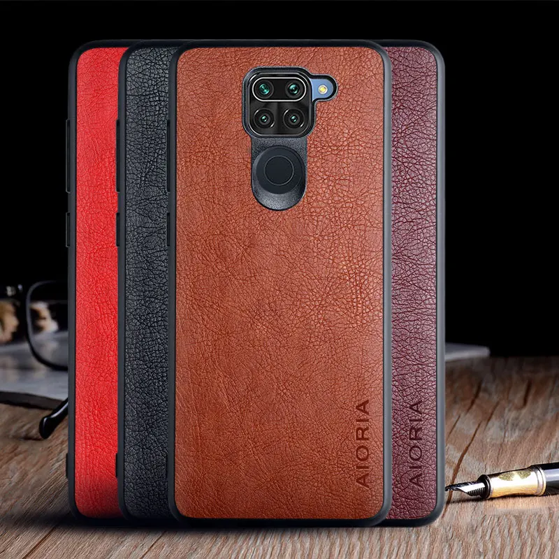 Case for Xiaomi Redmi Note 9 luxury Vintage Leather skin capa slot phone cover for xiaomi redmi note 9 case funda coque