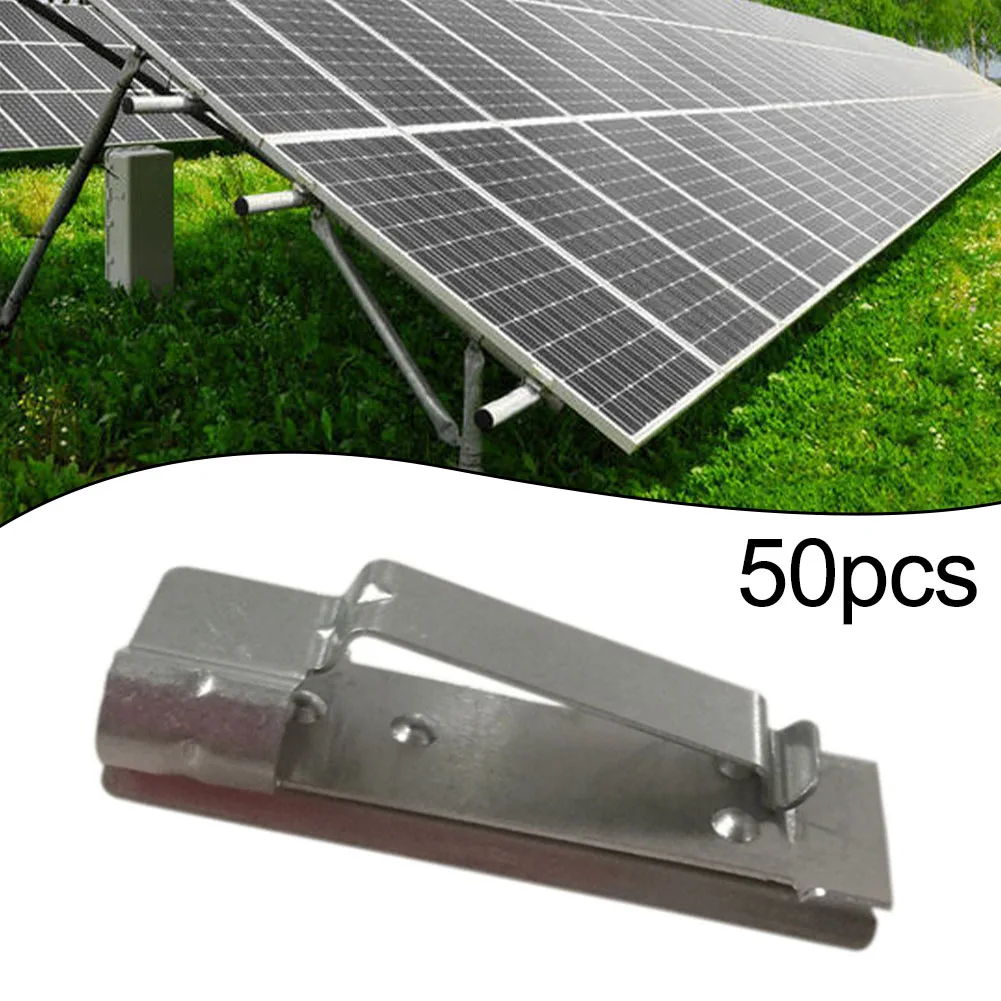 

Stainless Steel Photovoltaic Cable Clamps 50pcs for Efficient Solar Panel Cable Management Secure and Organized Wiring