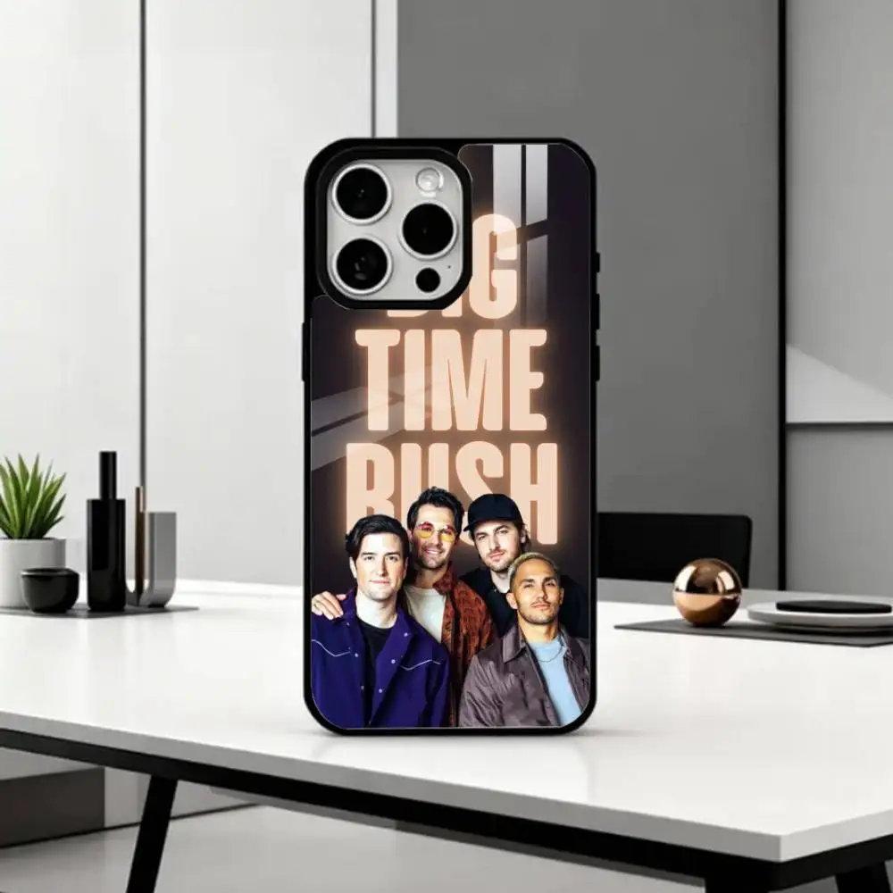 حافظة هاتف M-Music B-Big Time Rush لهاتف iPhone17,16,15,14,13,12,11 Plus، Pro Max Magnetic للشحن اللاسلكي Magsafe #4