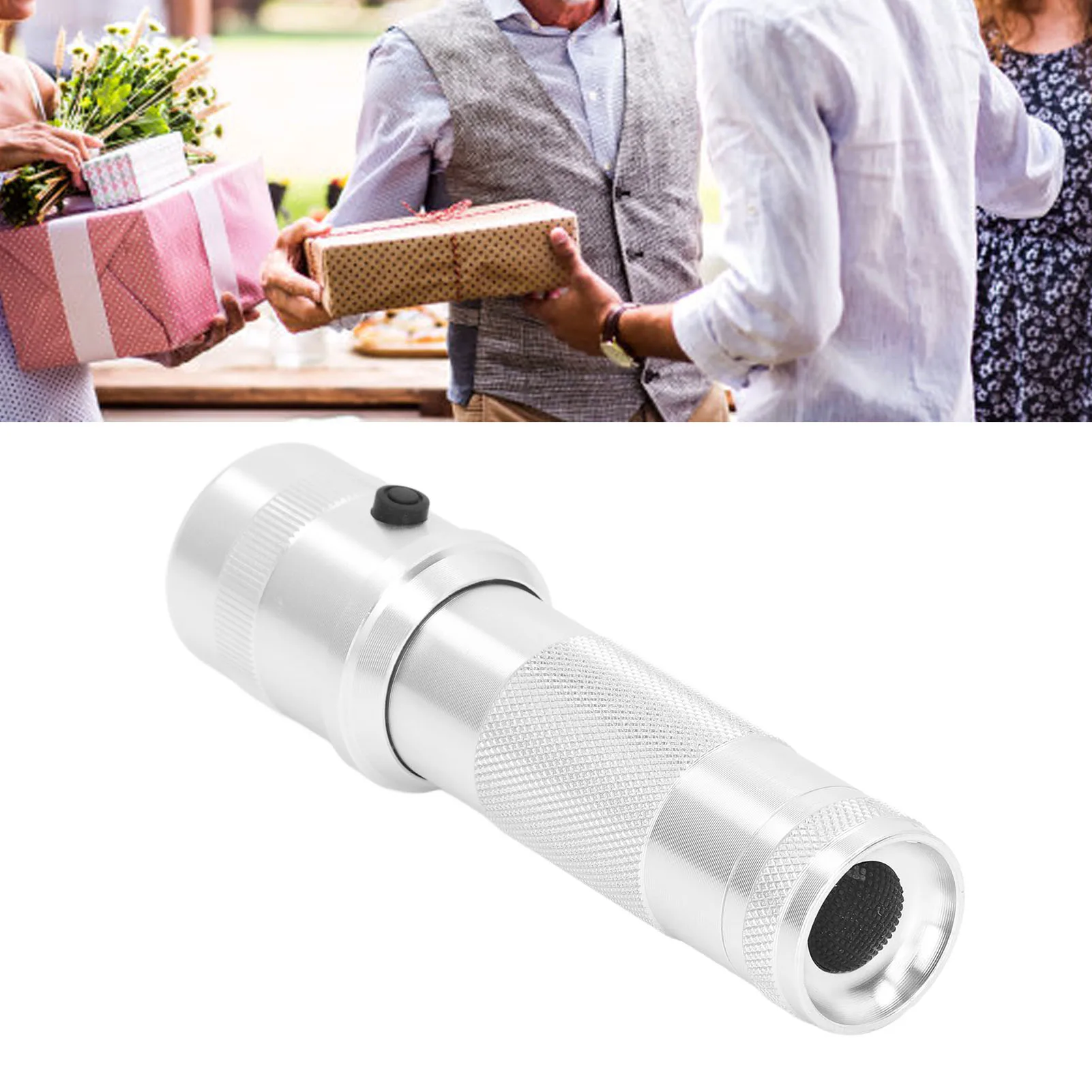 RGB Color Changing Flashlight 30000H Service Life 300LM Lightweight 10 Color in 1 LED Flashlight for Anniversary Celebrations