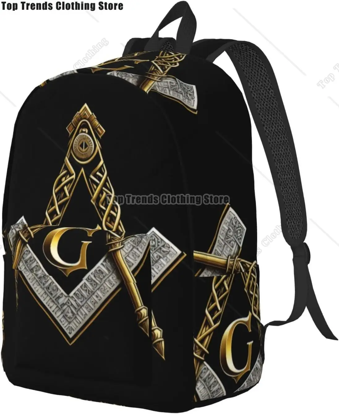 حقيبة ظهر Master Mason Masonic مع أشرطة قابلة للتعديل مناسبة لأنشطة نزهات السفر