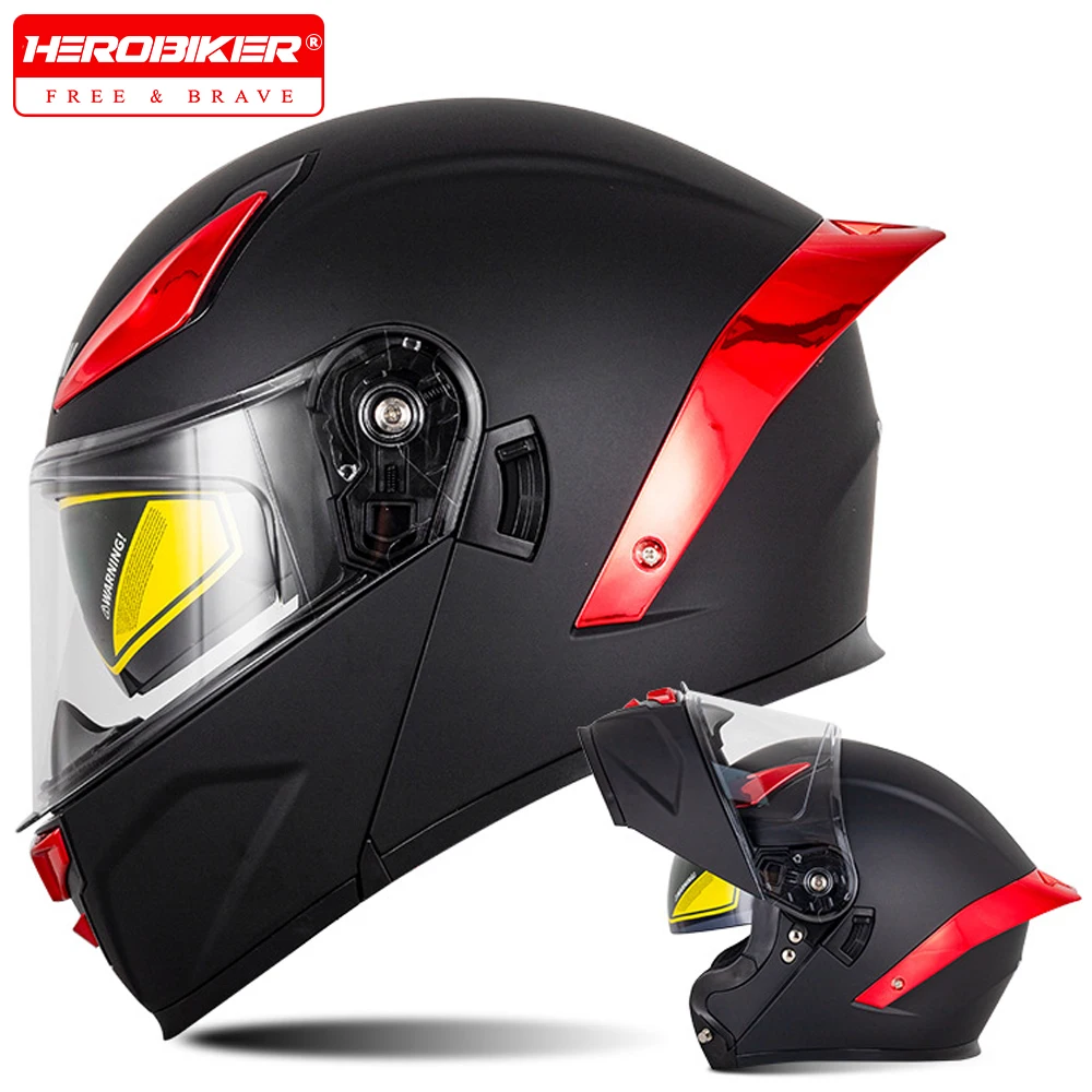 

Motorcycle Helmet Flip Up Helmet Dual Lens full face helmet Motorbike Riding Helmet All Season Electric Vehicle Helmet For Women