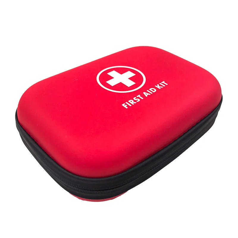 Portable First Aid Kit in Hard Shell  Case with Carabiner Clip – Compact Emergency Medical Bag for Home, Outdoor, Travel, Cam