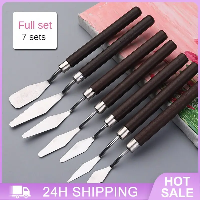 Скребок для картины маслом с удобным захватом, плотное соединение, скребок для изобразительного искусства, рисование нелегко поцарапать, не грязные руки