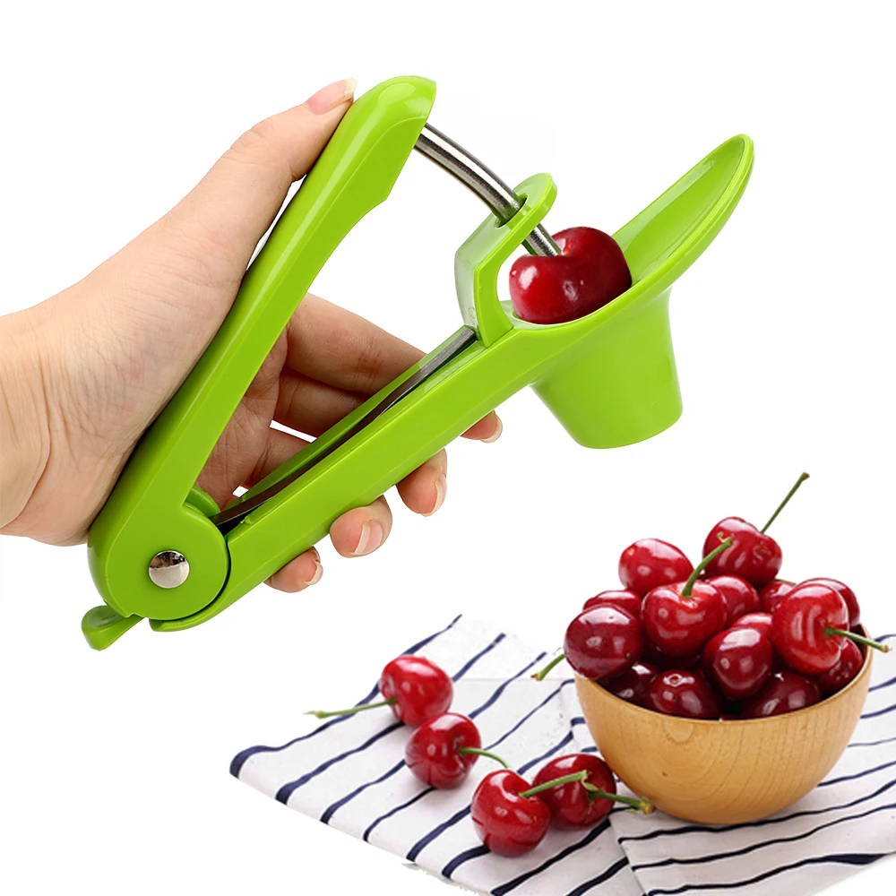 HILIFE Kitchen Accessories Cherry Core Seed Remover Cherry Pitter Plastic Fruits Gadgets Tools Olives Go Nuclear Device