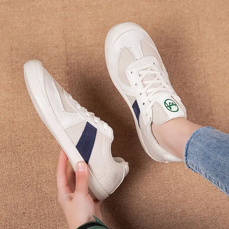 Women's Sports Shoes Luxury Casual Tennis Outdoor Walking Running Fashion Flats White Mesh Comfortable Sneakers Shoes For Women view 5