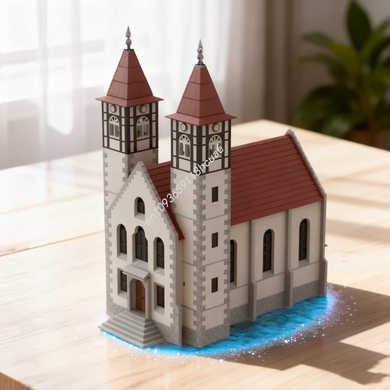 

3077 шт. MOC Church Cityed Модель Строительные блоки Строительство Сборка DIY игрушки Креативные рождественские подарки Идея Кирпич Дети День рождения