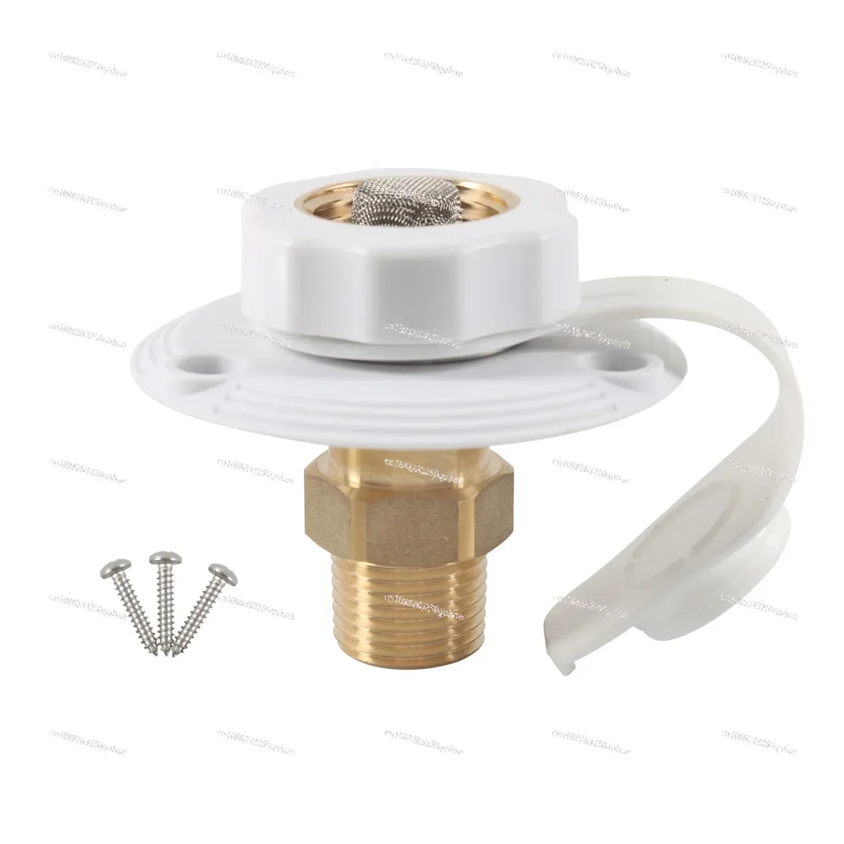 

RV water filling port Brass water filling port One-way valve illing port RV supplies Yacht accessories