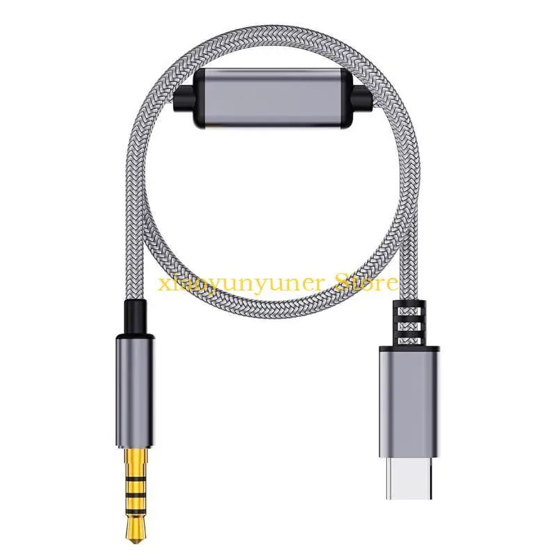 P9JB 60CM USB Type C to 3.5mm Auditory Adapter for Seamless Device Integration