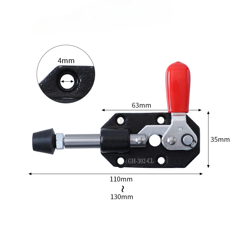 Push-pull Small Quick Clip Galvanized Iron Woodworking Table Fixing Clamp Adjustable and Extendable 20m Clamp Locking Pliers DIY