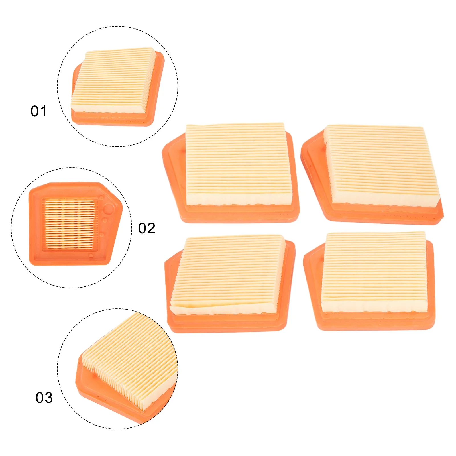 Garden Supplies Air Filter 4pcs Brush Cutter FS360CE FS460CEM FR460TCEM For Stihl FS240 FS260 FS410 Replacement