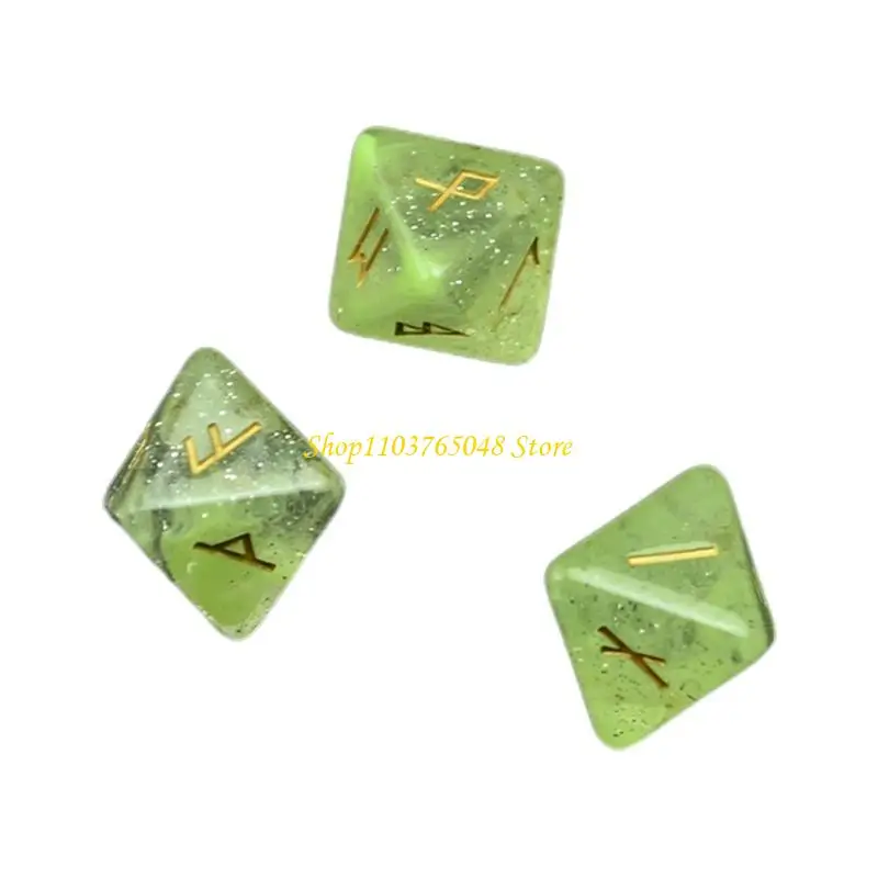 

R53E 8-Sided Dices Resin Assorted Polyhedral Dices Polyhedral Divination