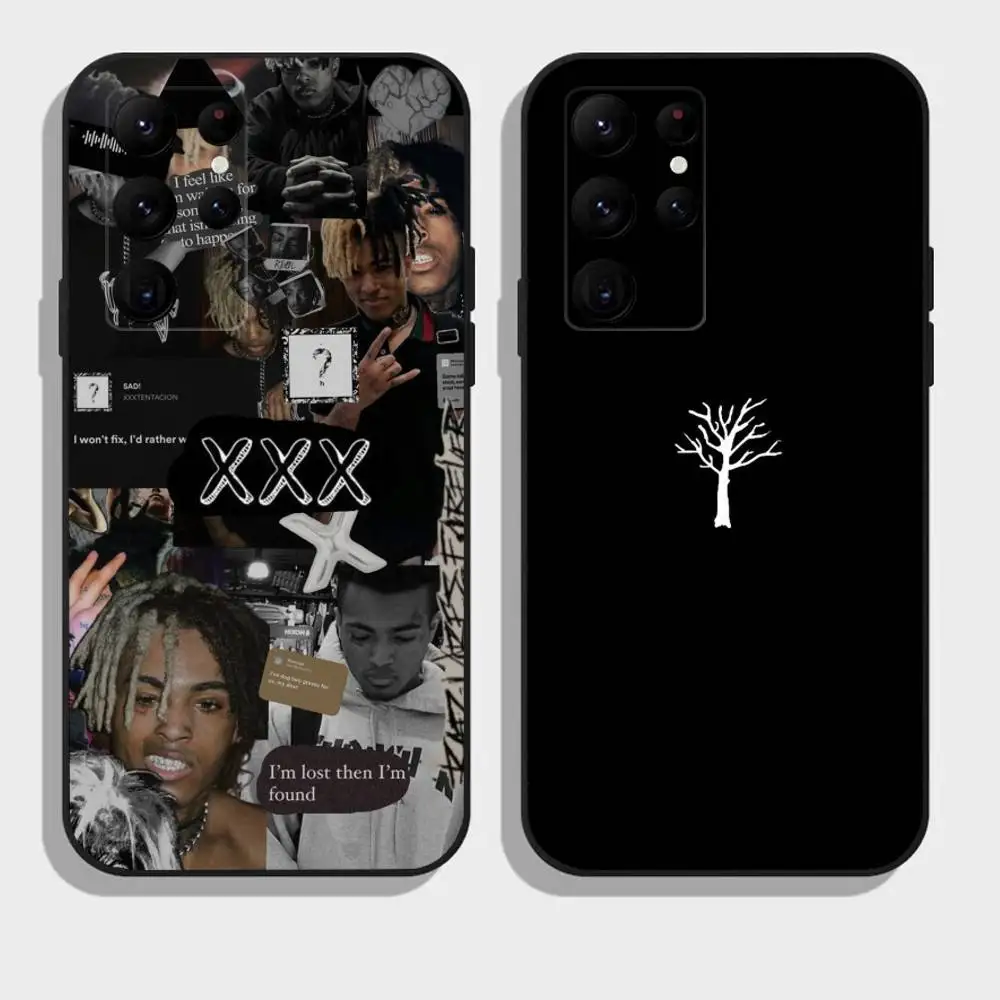 

Rapper X-XXXTentacionS Phone Case For Samsung Galaxy A73,A21s,A22,A31,A52,A53,A71,A41Soft Black Shell