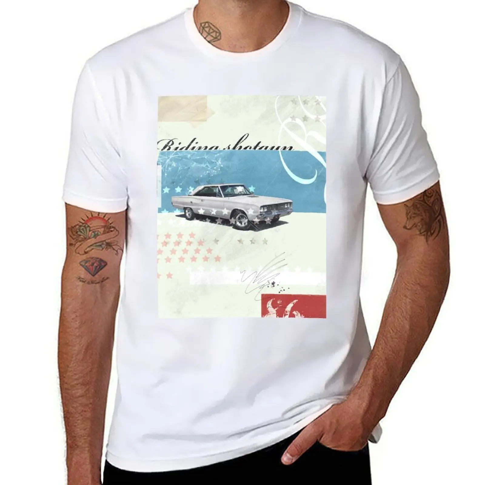 

Riding Shotgun T-Shirt t shirts for man graphic funny cotton t shirt pack T-Shirt