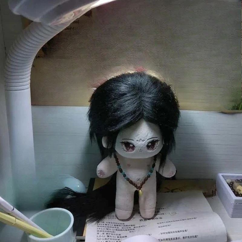 

20cm Anime Attributes Hei Mei Kawaii Cosplay Soft Cotton Doll Body With Skeleton Cartoon Dress Up Clothing Toy Figures Fans Gift