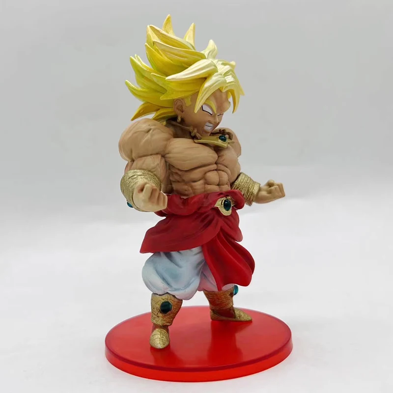 드래곤볼 근육 브로리 14cm 슈퍼 사이언 애니메이션 피규어 액션 모델 팬 컬렉션 데스크탑 장식품