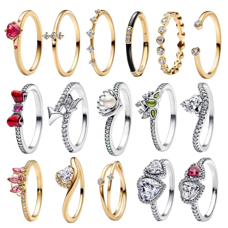 2025New Disney quotStranger Thingsquot Series Ring Suitable For Original Pandora DIY Women Christmas Jewelry Gift