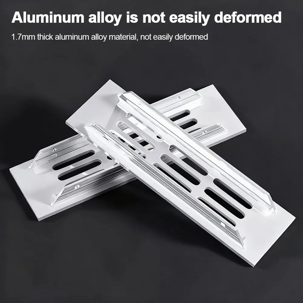 Aluminum Alloy Cabinet Breather Hole Cover 30mm Wide Rectangle Ventilator Grille Cover Breathable Mesh Ventilation Grille
