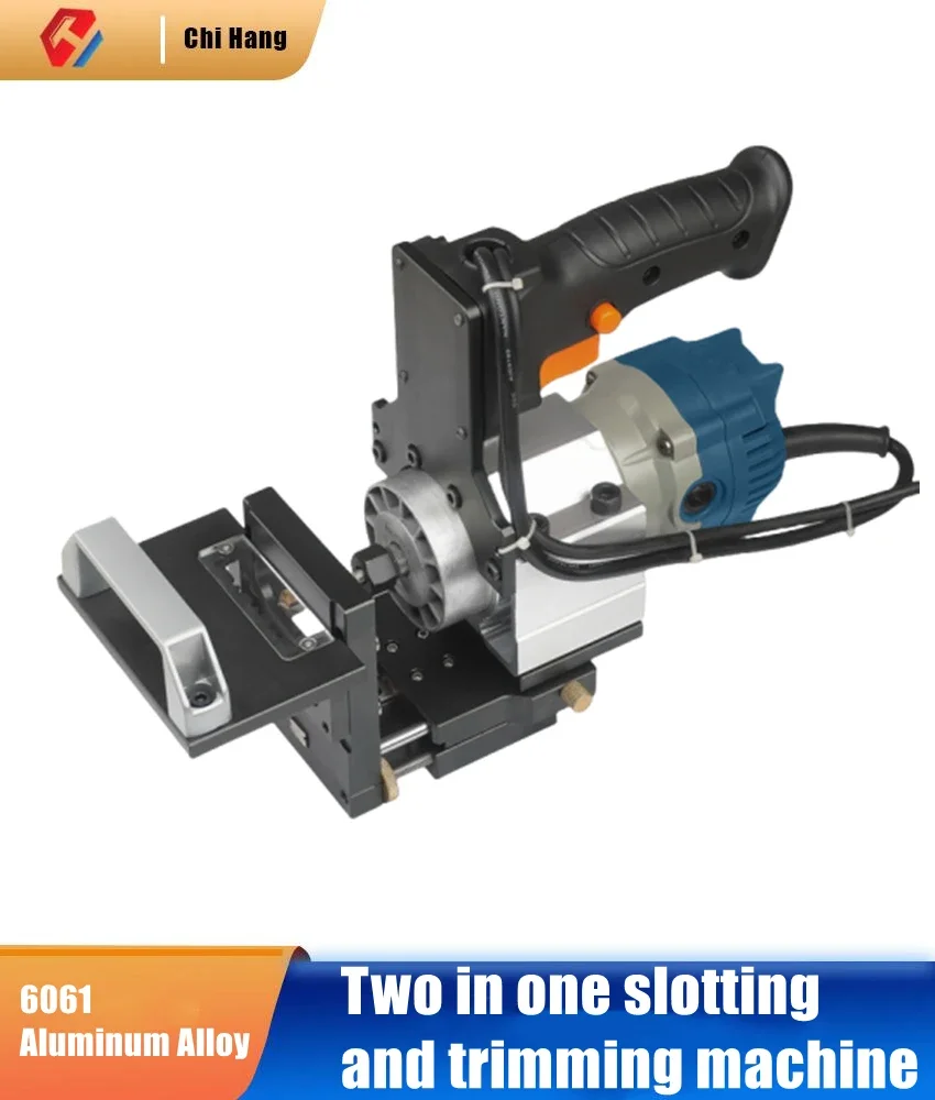 

2-in-1 Slotted Support Line Rail Slotting Machine Edge Trimmer Side Hole Invisible Fastener Coat Cabinet Plate Woodworking Tool